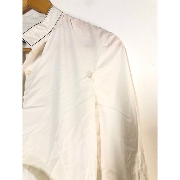 Derek LAM Retro 60s Shirt Dress Floral Embroidered Stand Collar Tailored Tunic 0 - Picture 6 of 12